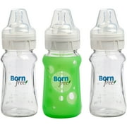Glass Bottle 9 oz 3-Pack with Bonus Silicone Sleeve