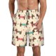 thumbnail image 1 of Balery Dachshund Dog Puppy Traje de Baño Estilo Hawaiano para Hombre, Shorts de Secado Rápido con Bolsillos-Medium, 1 of 6