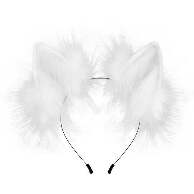 GPOECD Handmade Wolf Ears Headband Party Accessory for Festive Dress Up WH2,One Size