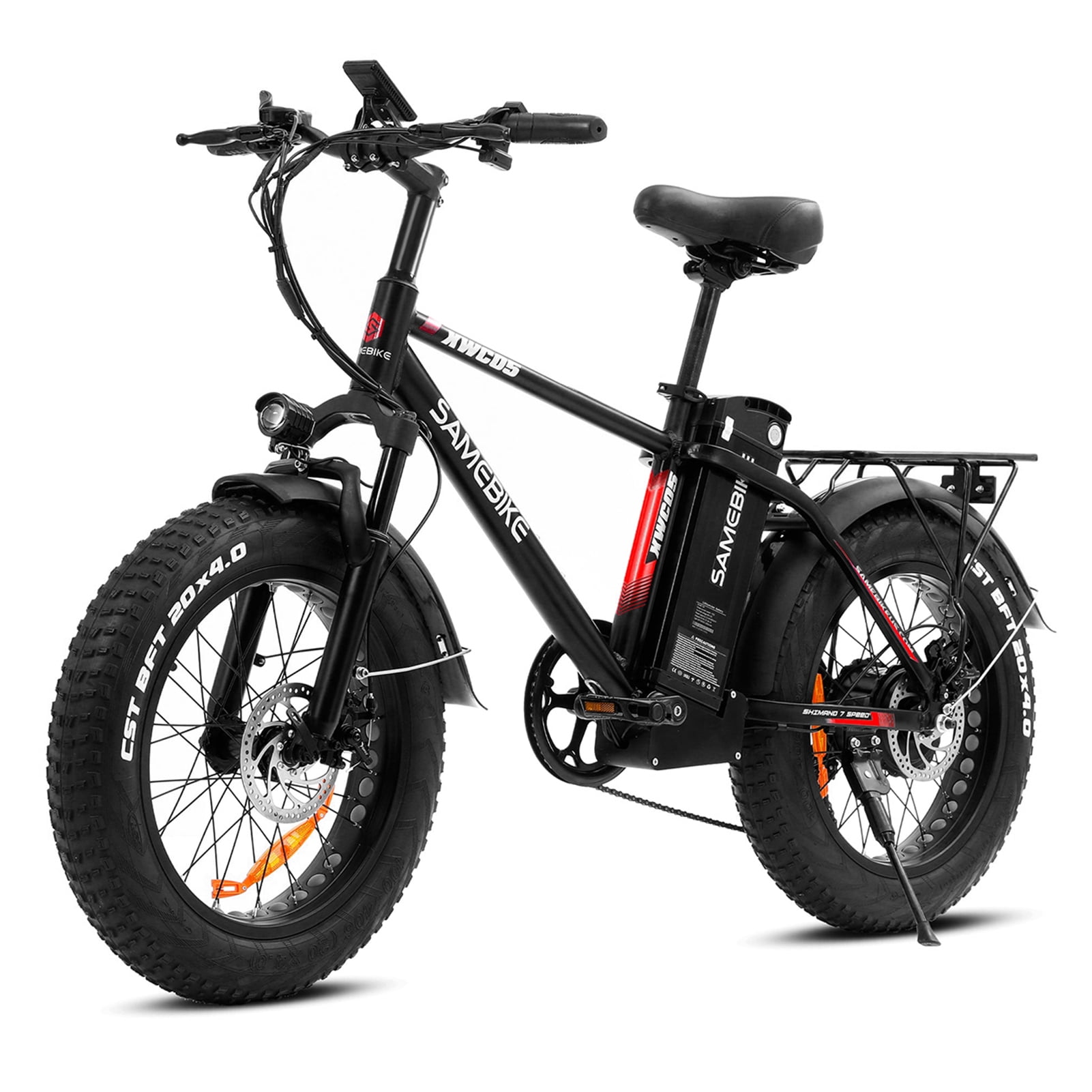 samebike Pedal Assisted Electric Bike for Adults 20X4'' Fat Tire Ebike