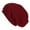 Wine Red, variant on Unisex Fall Winter Hat Baggy Solid Color No Brim Knitted Elastic Soft Warm Regular Fit Washable Warm Cozy Windproof Women Men Cap Beanie
