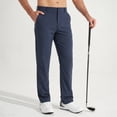 thumbnail image 3 of MASKERT Mens Golf Pants-Stretch Work Dress Pants Quick Dry Lightweight Casual Comfy Trousers with Pockets Navy Blue（Size XS-XXXL）, 3 of 8