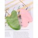 thumbnail image 2 of Tabla de masaje Gua Sha con piedra de jade natural, placa de Gua Sha de cuarzo rosa, masajeador facial de jade, herramientas raspadoras para rostro, cuello, espalda y cuerpo, 2 of 6
