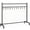 Black-45"W, variant on ELYKEN 17"W Christmas Stocking Holder Iron Floor Stand, 4 Hooks, Black