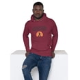 thumbnail image 2 of Unisex Comfy Hoodie, Kung Fu Fighting, HUH! (Maroon, XL), 2 of 4