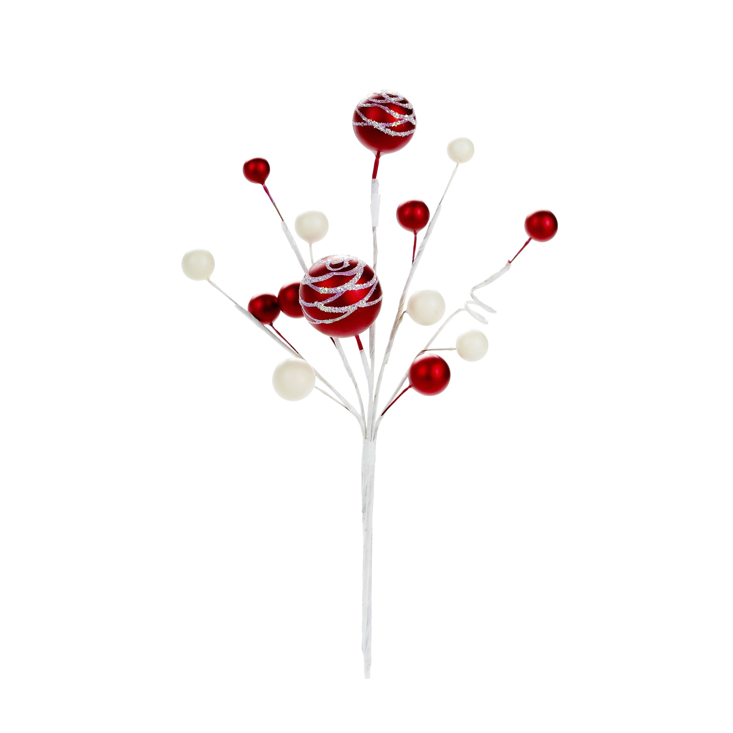 Darice Christmas Floral Ornament Christmas Picks and ...