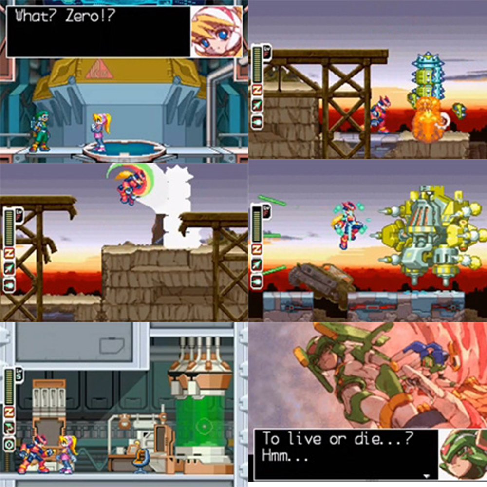 4PCS Set Mega Man Zero 1,2,3,4 Game Boy Advance Game