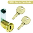 thumbnail image 4 of 5Pack C420A Key Replacement for Comp-X National Cam Locks Fits All Locks with Key Code C420A, 4 of 6