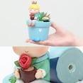 thumbnail image 2 of Cute Flower Pot Owl Succulent Flower Planter Bonsai Decor Garden Home, 2 of 4