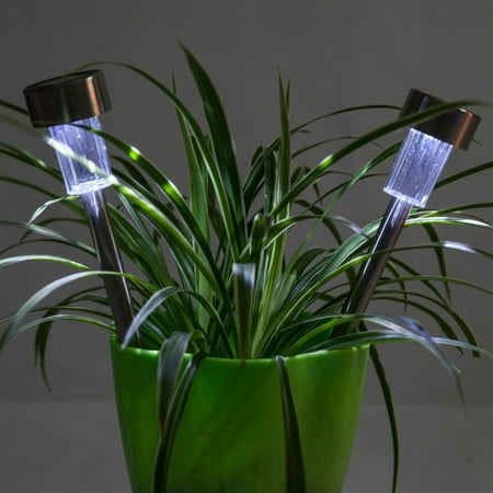 

24 Pcs 5W High Brightness Solar Power LED Lawn Lamps with Lampshades( White & Silver)
