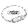 thumbnail image 1 of MedicEngraved Stainless Steel Custom Medical Alert Bracelet - 5mm Heart Link, 1 of 7