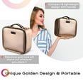 thumbnail image 3 of Byootique Small Makeup Case Cosmetic Bag Storage Box Mirror Toiletry Organizer, 3 of 11
