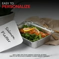 thumbnail image 6 of 2 Lb Small Aluminum Pans with Lids (100 Pack) Foil Pan + Cardboard Lid, Disposable Cookware, Takeout Trays with Lids - To Go Disposable Food Containers for Restaurants & Catering, Stock Your Home, 6 of 7