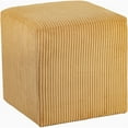 thumbnail image 3 of Pemberly Row Modern / Contemporary Soft Microsuede Fabric Yellow Ottoman / Stool, 3 of 9