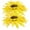 Yellow, variant on Dalidasy 2Pcs Sunflower Curtain Tie Holders Drapery Holdback Clamps Household Office Curtain Tieback Clips