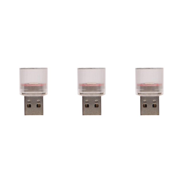 maskred Veilleuse USB Étoile Mini Ciel Romantique Étoilé Flexible pour Fête Rouge USB Coloré LED 3Set