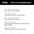 thumbnail image 2 of MAX Advanced Brakes - Brake Kit For 2014-2023 Jeep Cherokee (Dual Piston Caliper)| Carbon Ceramic Brake Pad and Rotor Kit Front and Rear| Daily Driving Geomet Coated Brake Rotors, 2 of 9
