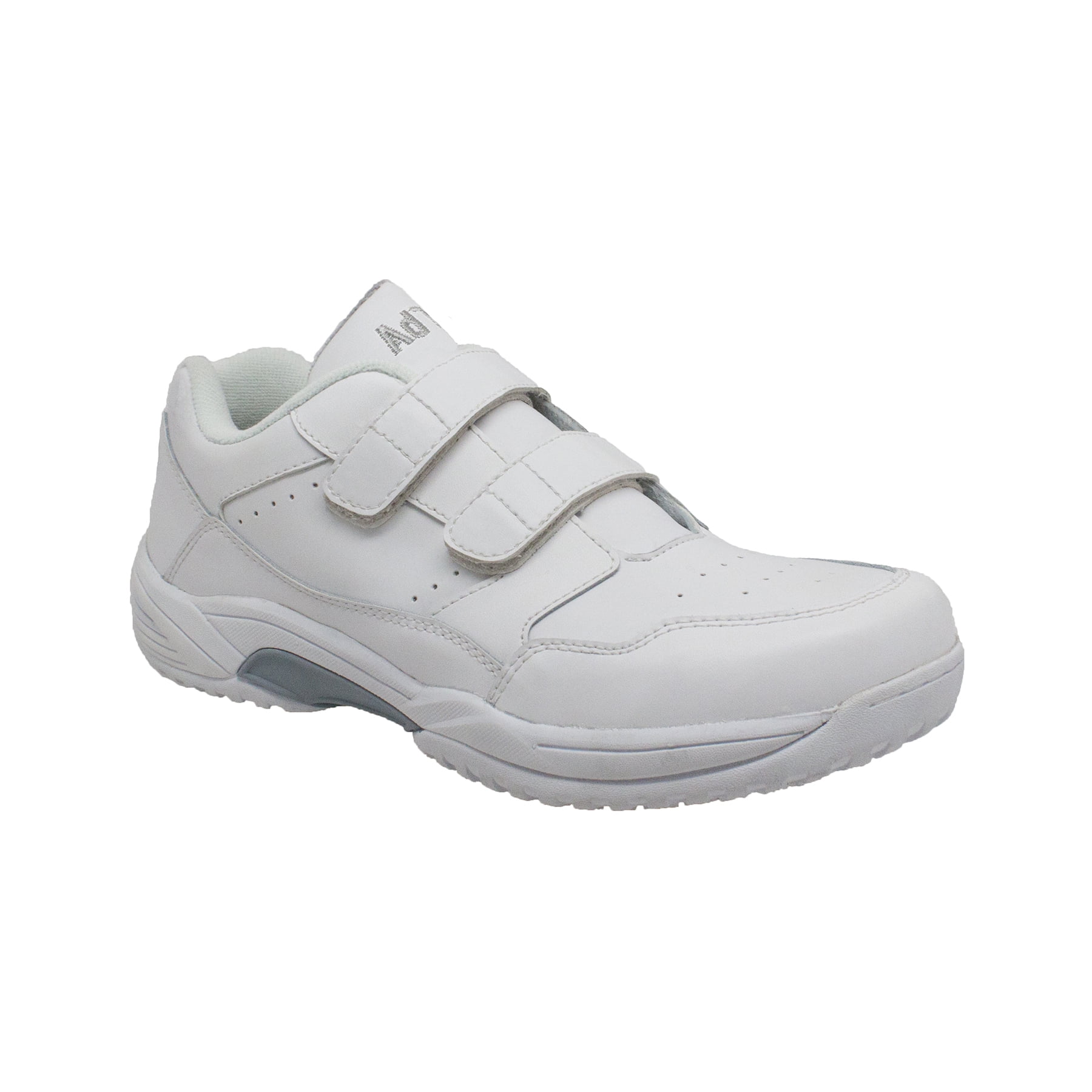 mens white velcro tennis shoes