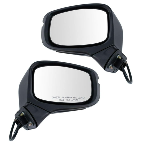 TRQ Mirror Pair Power Heated Turn Signal Paint to Match LH RH Sides for Odyssey MRA08078