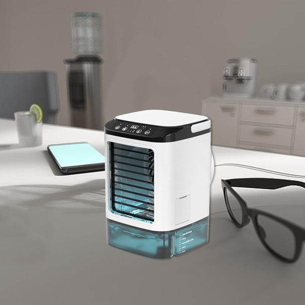 Aire acondicionado portátil, ventilador de refrigeración ajustable de 3 velocidades, ventilador de escritorio USB para mochileros, senderismo, oficina Estilo A