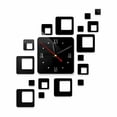 thumbnail image 2 of Wweixi Wall Clock DIY Low-noise Acrylic Wallclock Sticker Decoration Hanging Clock for Home Office, Black, 2 of 8