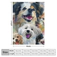 thumbnail image 4 of Qinduosi  Cute Dog Sherpa Fleece Throw Blanket for Kids Adults,Pomeranian Animal Pattern Dog Sherpa Blanket Gift for Dog Lovers,Kawaii Puppy Fleece Blanket Soft Decor for Sofa Chair  Inches, 4 of 6