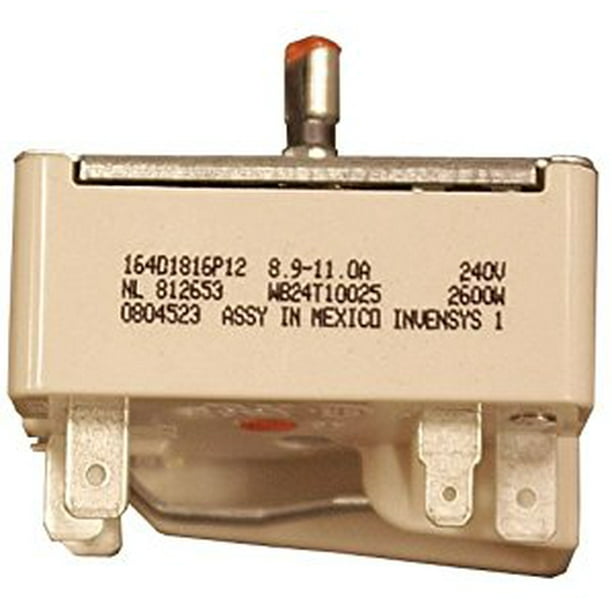ge wb24t10025 electric range infinite switch, 8 inch