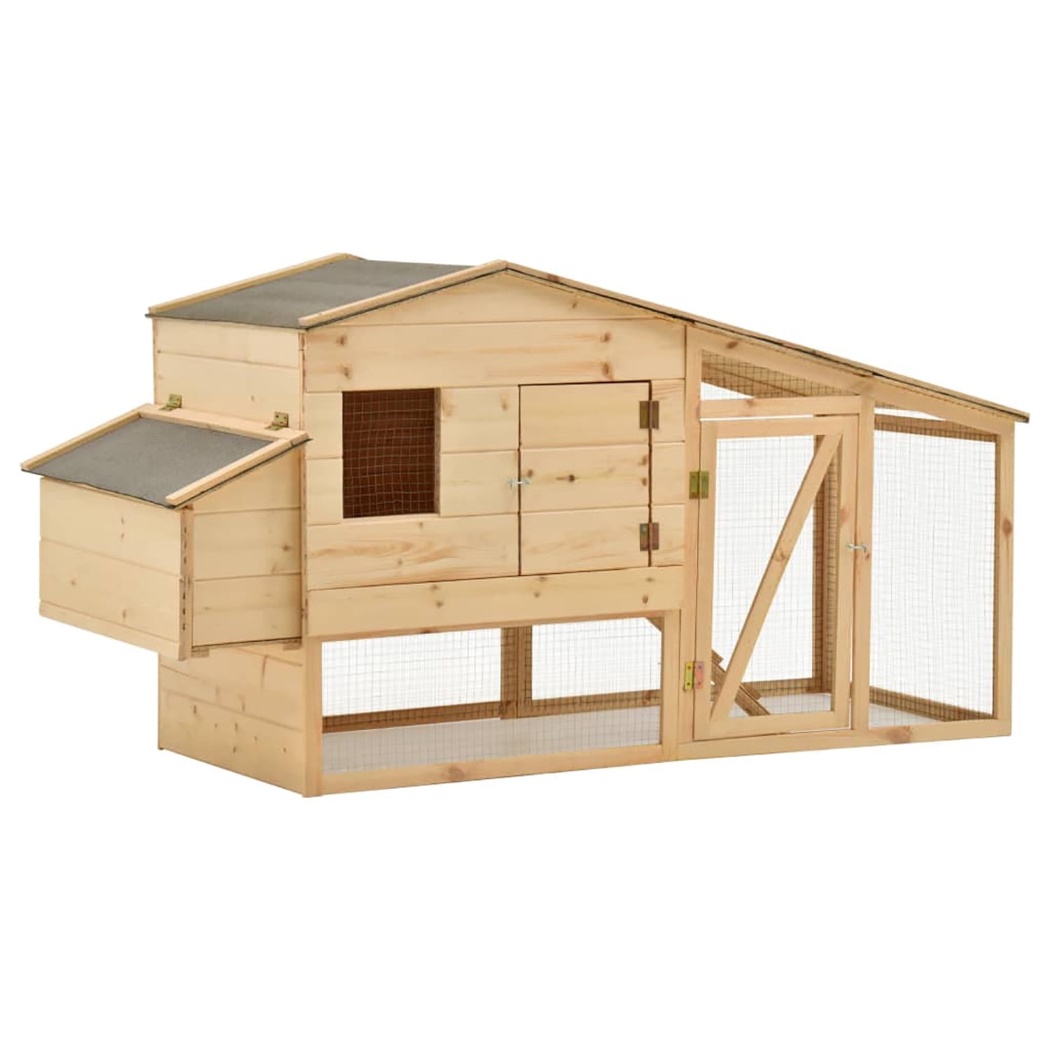 Pefilos 76" Outdoor Cat House for Large, Wood Kitty Catio Enclosure Cat Cage Condo Indoor with Platforms, Gray Pefilos 76" Outdoor Cat House for Large, Wood Kitty Catio Enclosure Cat Cage Condo Indoor with Platforms, Gray