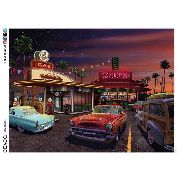 Ceaco - Land of the Free - Millie's 50's Diner - 500 Piece