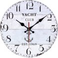 thumbnail image 1 of Reloj de pared de madera de 30 cm, reloj de 12 pulgadas, vintage, retro, silencioso, péndulo de pared, sin sonido, números romanos arábigos, decoración, dormitorio, cocina, sala de estar, 1 of 5