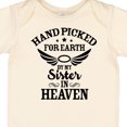thumbnail image 4 of Inktastic Handpicked for Earth by My Sister in Heaven with Angel Wings Boys or Girls Baby Bodysuit, 4 of 5
