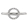 thumbnail image 4 of Auriga 14k White Gold Diamond Open Circle Ring for Women Size- 7, 4 of 6