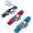 Black + Blue + Red, variant on Split-Type 6-in-1 Combo Camping Flatware Mess Kit, Detachable Spoon Fork Knife Multi Utensil Set in Red Blue, Packed with Carry Bag for Outdoor Camping & Travel Use
