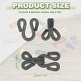 thumbnail image 2 of Uxcell Sewing Hooks and Eyes, 23mm Covered Hook Eye Sewing Closure Fasteners Sew on Snaps for Bra Clothing Replacement (10 Pack, Dark Gray), 2 of 7