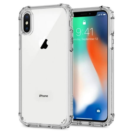 Spigen Crystal Shell Air Cushion Technology Case for iPhone X - (Best Spigen Case For Iphone X)