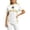White, variant on Boys Brazil Stripe Badge Print Top Short Sleeve Soccer Jersey Style Crew Neck Tee Classic Football Fan Match Shirt