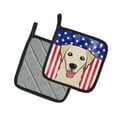 thumbnail image 2 of American Flag and Golden Retriever Pair of Pot Holders, 2 of 3