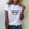 thumbnail image 3 of Birdeem T-Shirt Décontracté pour Femmes Imprimé Col Rond Manches Courtes Chandail Blouse Tops, 3 of 4