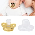 thumbnail image 3 of Pacificador De Bebé Infantil, Forma Personalizada Corazón Brillante Chupete Látex Goma, Ultra Luz Infante Silicona Suave Pezón De Color Ficticia Para 6-18 Meses Bebé, 3 of 7