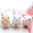 thumbnail image 2 of 2 Muñeco de conejito/cerdito/ratón de felpa en miniatura con minijuguete de cuerda de algodón suave de Pp, 2 of 4