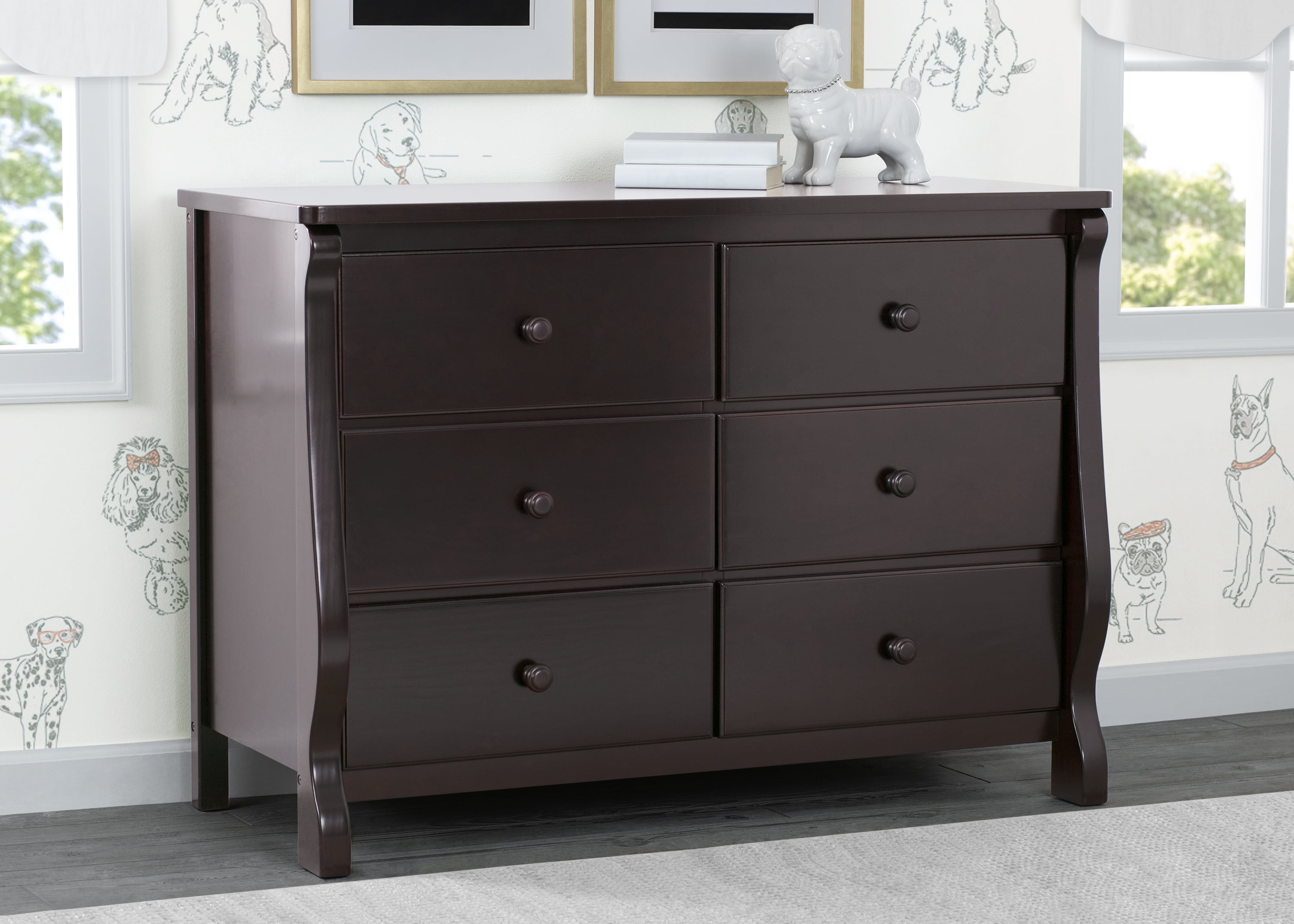Delta Children Universal 6 Drawer Dresser with Interlocking