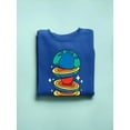 thumbnail image 3 of Sliced Earth Sweatshirt Women -Smartprints Designs, Female Medium, 3 of 4
