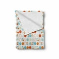 thumbnail image 2 of Geometric Soft Flannel Fleece Blanket, Simplistic Colorful Circles Rings Ovals Rounds Baby Nursery Kids Playroom Design, Cozy Plush for Indoor and Outdoor Use, 70" x 90", Multicolor, by Ambesonne, 2 of 6
