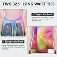 thumbnail image 6 of Rainbow Tie Dye Swirl Pattern Apron-Garden Aprons for Women with Pockets-Cotton Linen Waterproof Kitchen Cooking Gardening Aprons Adjustable for Kitchen,Cooking,BBQ and Salon 33x27 Inch, 6 of 7