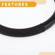 thumbnail image 3 of Ofertas Únicas 1 Pcs 14.37"-14.92" Funda de Volante Universal Antideslizante de Cuero Sintético Patrón de Fibra de Carbono Negra, 3 of 6