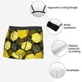 thumbnail image 6 of Balery Geometric Pattern with Bee Men's Boxer Briefs, Soft and Breathable Cotton Underwear with nylon Waistband-Medium, 6 of 9