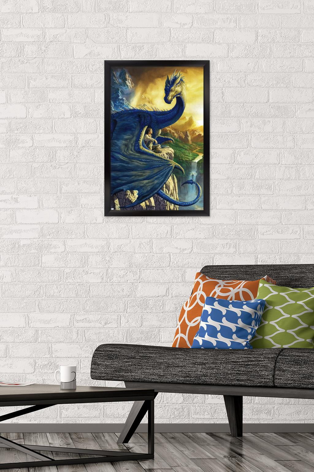 Ciruelo - Eragon Wall Poster, 14.725" x 22.375", Framed