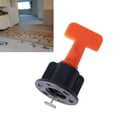 thumbnail image 1 of Tiles Leveler, Reusable 50Pcs Floor Tile Leveling System Kit Flat Appearance Stainless Steel Removable  For Wall, 1 of 8