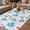 Aqua Red, variant on Coral Coastal Outdoor Rug for Patio/Deck/Porch, Non-Slip Large Area Rug 3 x 5 Ft, Blue Red Nautical Summer Beach Ocean Indoor Outdoor Rugs Washable Area Rugs, Reversible Camping Rug Carpet Runner