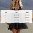 thumbnail image 3 of Women's Tiered Slip Dresses Deep V-Neck Ruffle Mini Dress Flowy Summer Dress for Vacation Party Festival Gray 2XL, 3 of 7
